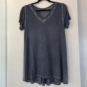 Ladies Tunic Length T-Shirt in Denim Blue